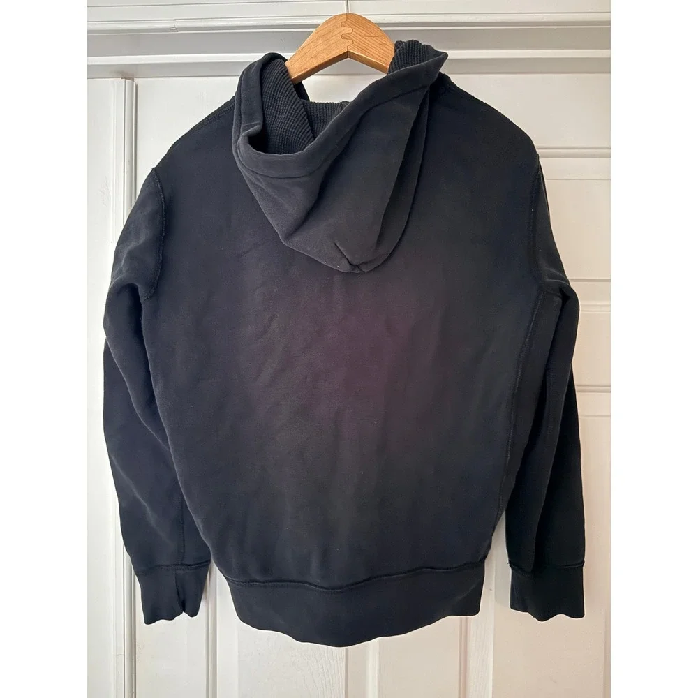 Previously Loved Black POLO Ralph Lauren Zip Hoodie Size M